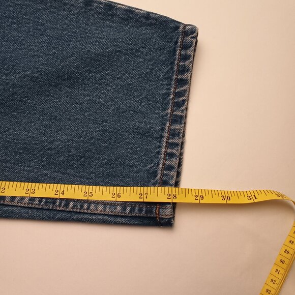 Lands' End Jeans Size 18WP High Rise Tapered Leg Medium Wash 100% Cotton - Picture 8 of 9